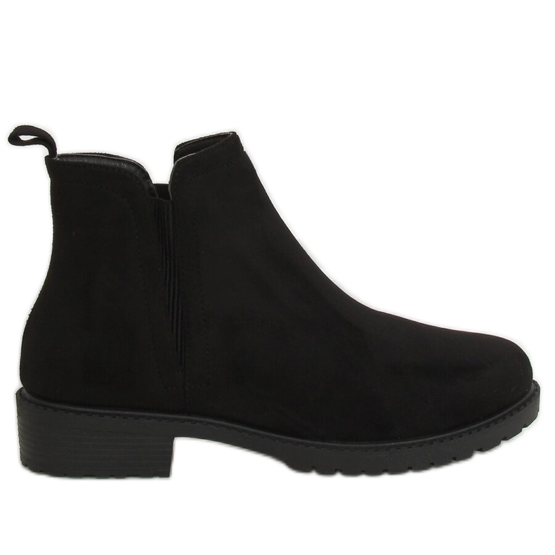 Botas pretas Chelsea para mulheres JB044 pretas preto