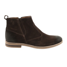 Botas masculinas Riko Botas Jodhpur 859 castanhas marrom