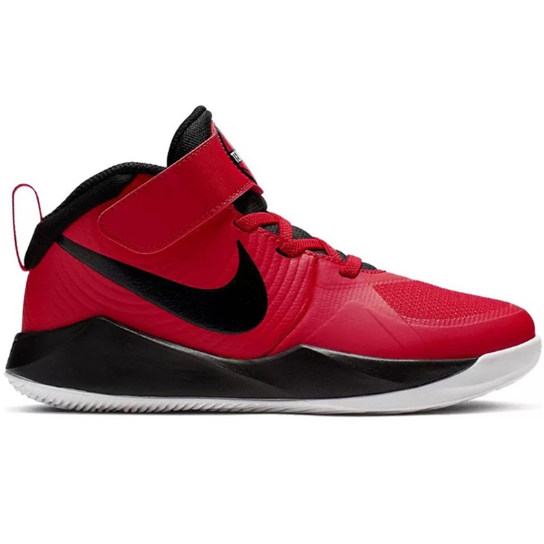 Sapatos infantis Nike Team Hustle vermelho AQ4225 600