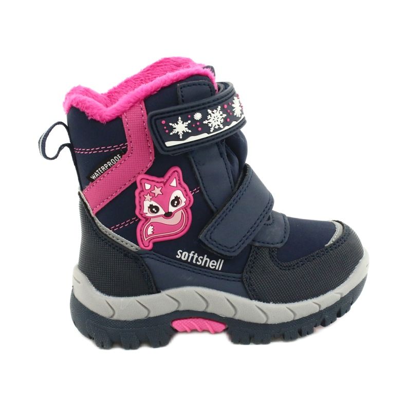 Botas softshell American Club com membrana marinho HL47 / 20 azul marinho rosa
