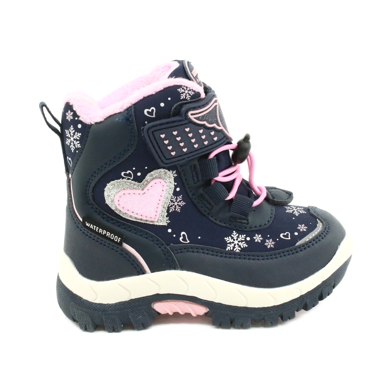Botas softshell American Club com membrana marinho HL48 / 20 azul marinho rosa prata
