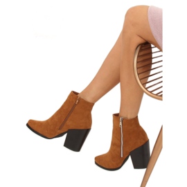 Botas de salto largo Camel TX-1873 marrom