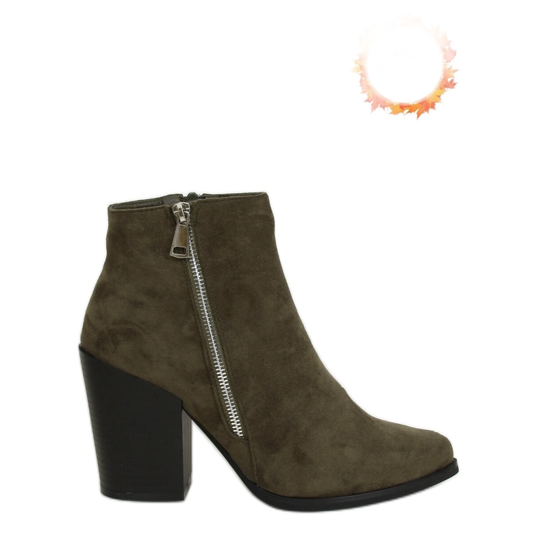 Botas verdes de salto alto TX-1873 DK.GREEN