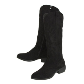 Botas de cowboy pretas 231-B0 pretas preto