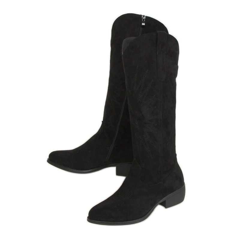 Botas de cowboy pretas 231-B0 pretas preto