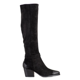 Botas de camurça VINCEZA preto