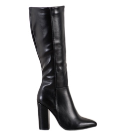 Seastar Botas pretas em um poste preto