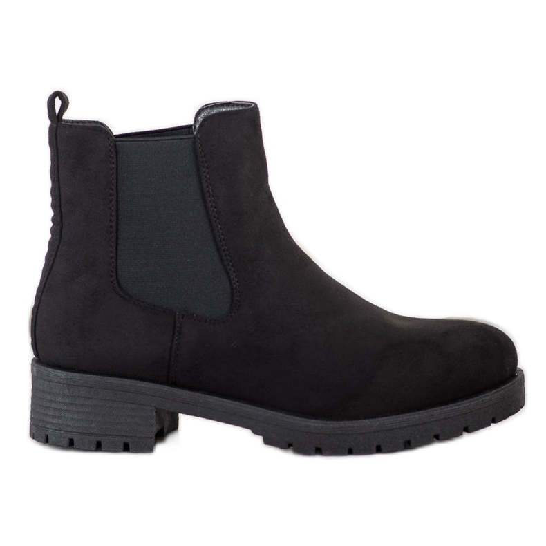 SHELOVET Botas pretas chelsea preto