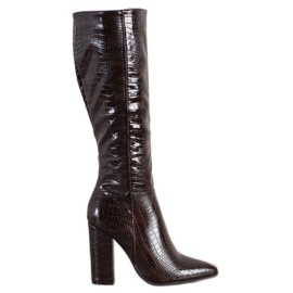 Seastar Botas com estampa de cobra preto