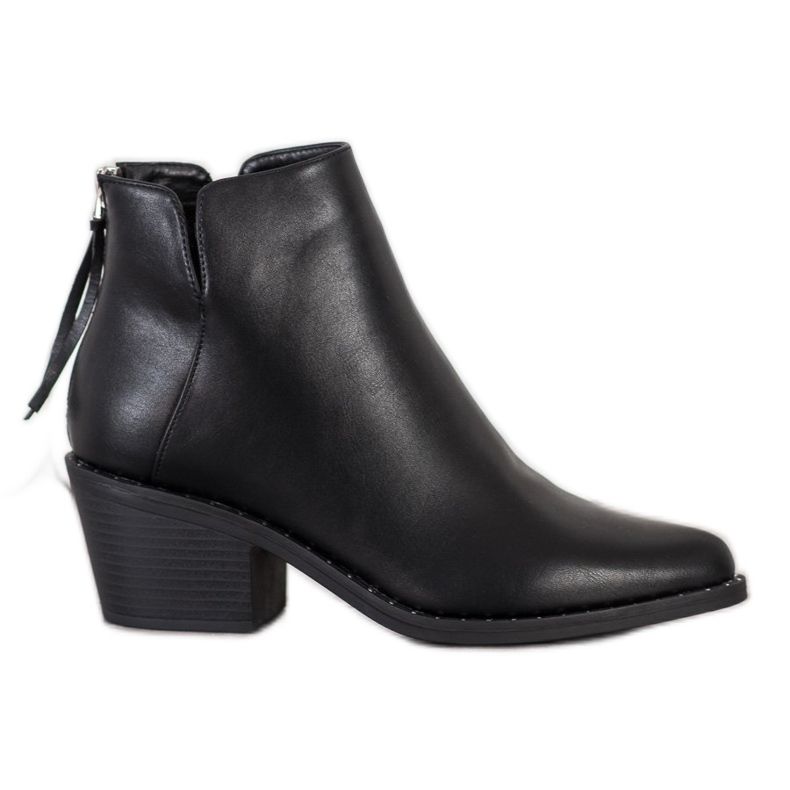 SHELOVET Botas baixas femininas preto