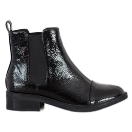 Goodin Botas Chelsea Laqueadas preto