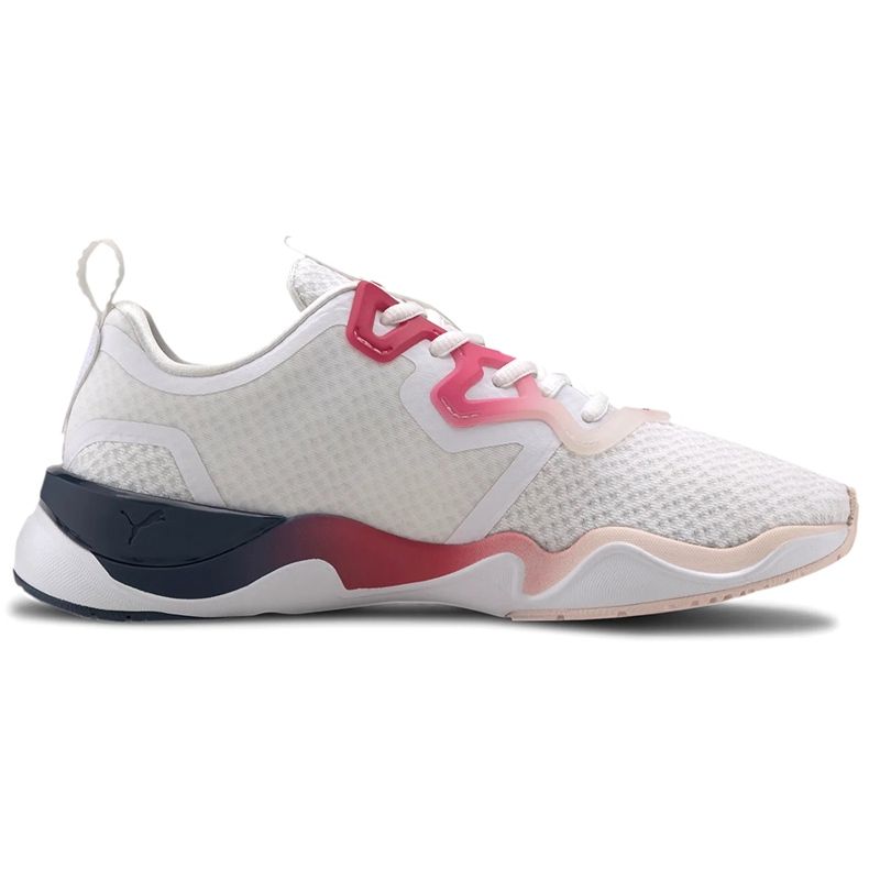 Sapatos femininos Puma Zone Xt Sunset Wns branco-rosa 193492 02
