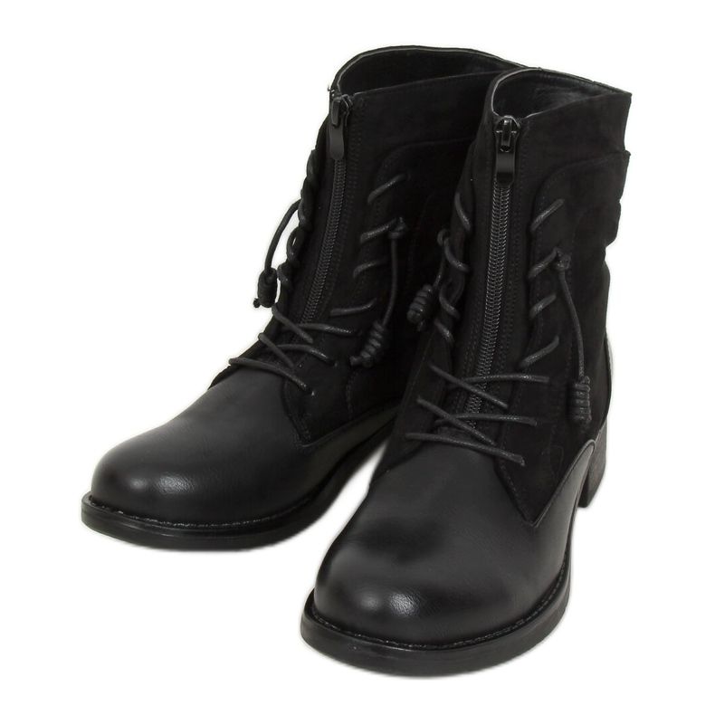 Botas militares pretas 88039 pretas preto