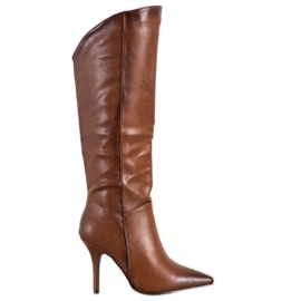 Seastar Botas de salto alto marrom