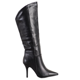 Seastar Botas de salto alto preto