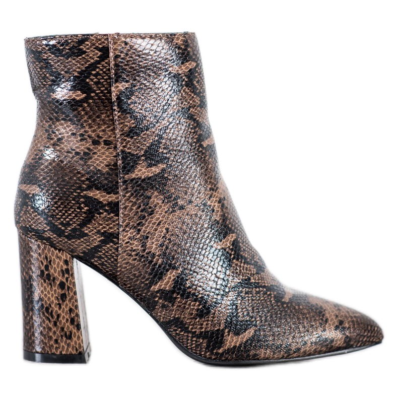 Goodin Boots In Spitz Snake Print multicolorido