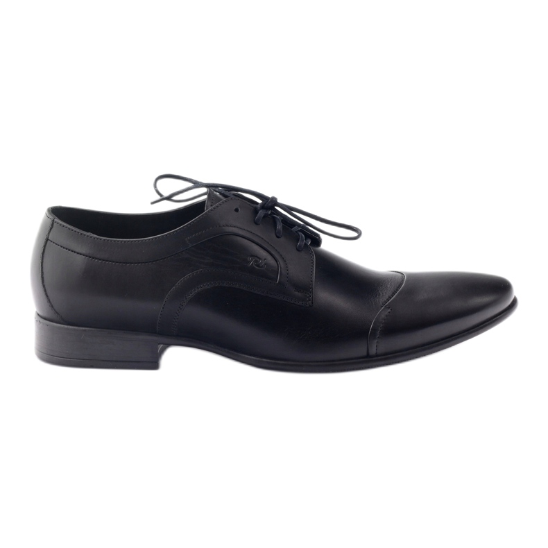 Sapatos baixos de couro sapatos masculinos Pilpol 1262 preto