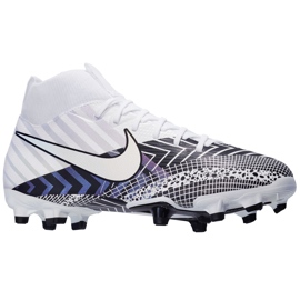 Chuteira Nike Mercurial Superfly 7 Academy Mds FG / MG Junior BQ5409 110 branco branco