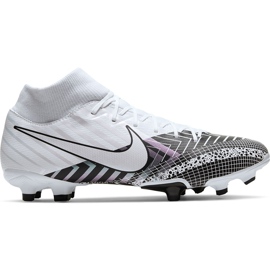 Chuteira Nike Mercurial Superfly 7 Academy Mds FG / MG BQ5427 110 branco branco Chuteira Nike Mercurial Superfly 7 Academy Mds FG / MG BQ5427 110 branco branco