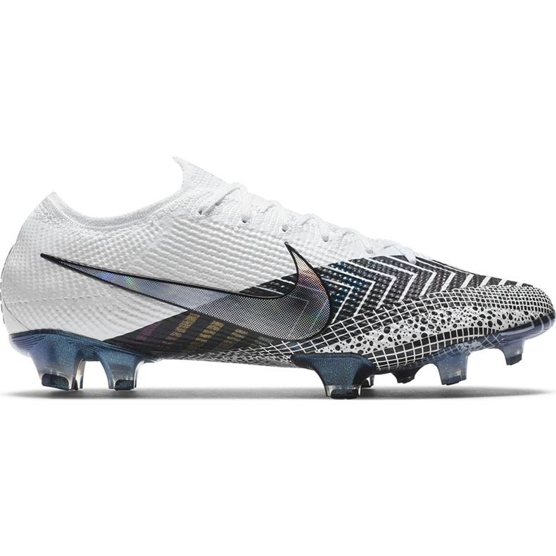 Chuteira Nike Mercurial Vapor 13 Elite Mds Fg CJ1295 110 de futebol branco branco