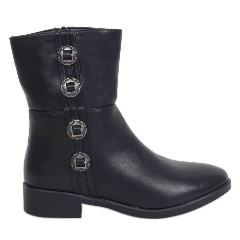 Botas pretas femininas pretas 6266 pretas preto