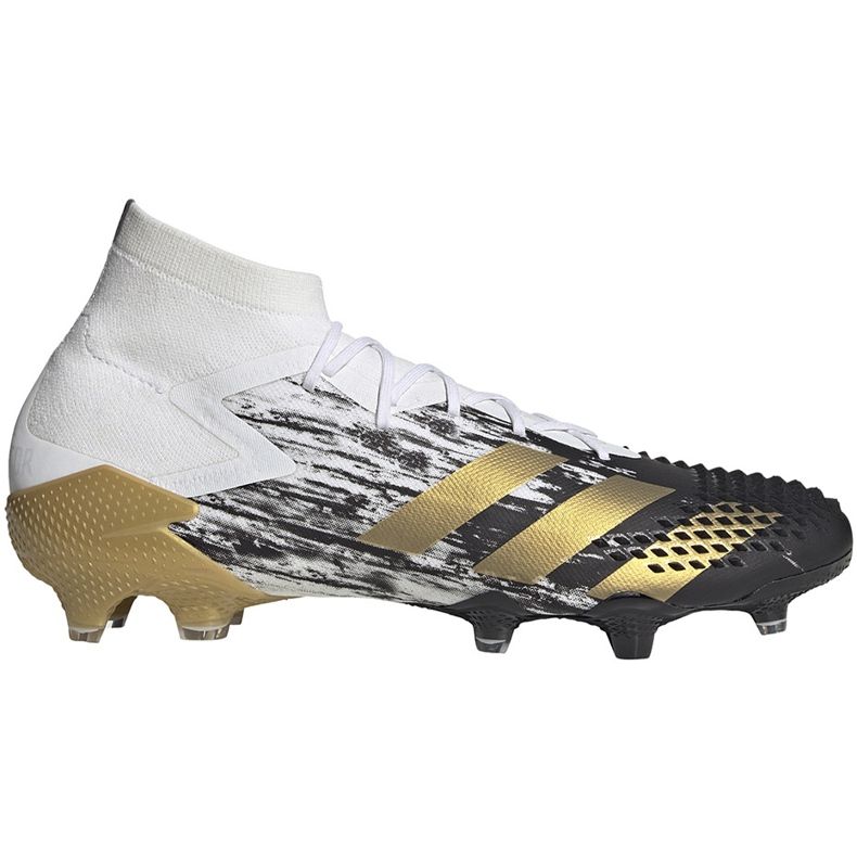 As chuteiras Predator Mutator 20.1 Fg FW9186 da adidas branco branco