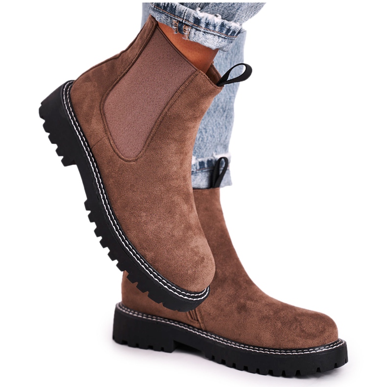 Ideal Botas Chelsea Femininas Khaki Resist cáqui verde
