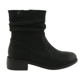 Botas Pretas Franzidas Sergio Leone BT529 preto Botas Pretas Franzidas Sergio Leone BT529 preto