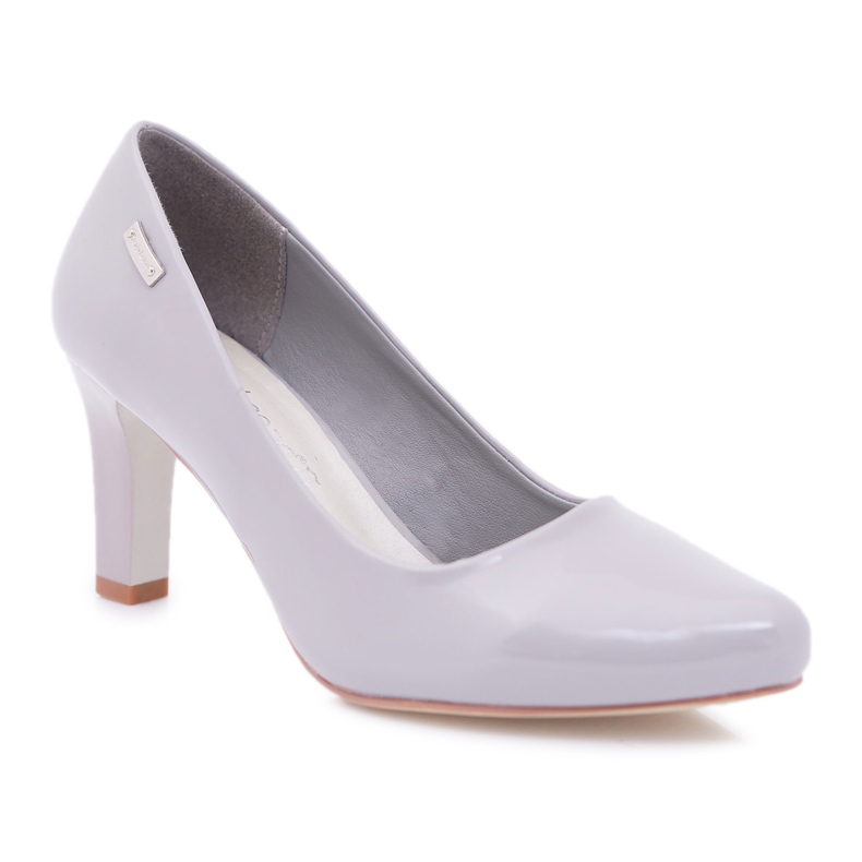 Sapatilhas femininas Sergio Leone Gray Lacquered Orsola cinza
