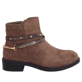 Botas bege escuro para mulheres RQ332 Khaki