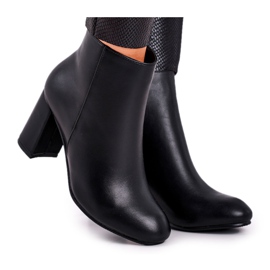 FW1 Botas de salto femininas com arma preta preto