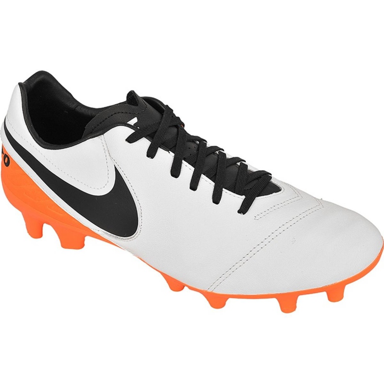 Chuteiras Nike Tiempo Mystic V Fg M 819236-108 laranja, branco, laranja branco