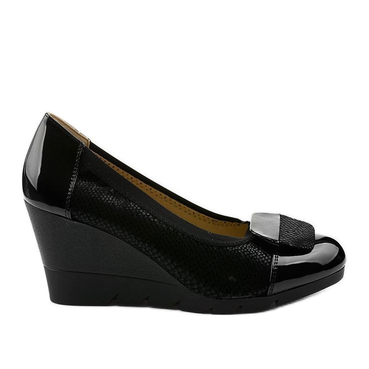 Bombas pretas na cunha Downreaver preto