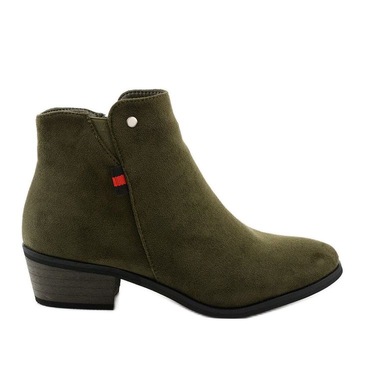 Botas de tornozelo achatadas verdes 20Y8039-11