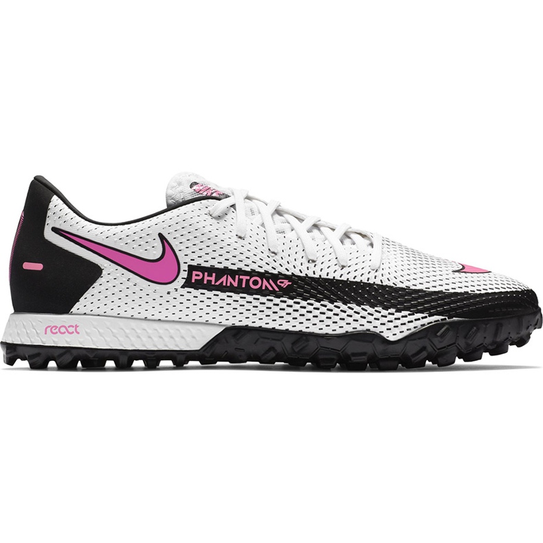 Chuteira Nike React Phantom Gt Pro Tf CK8468 160 branco branco