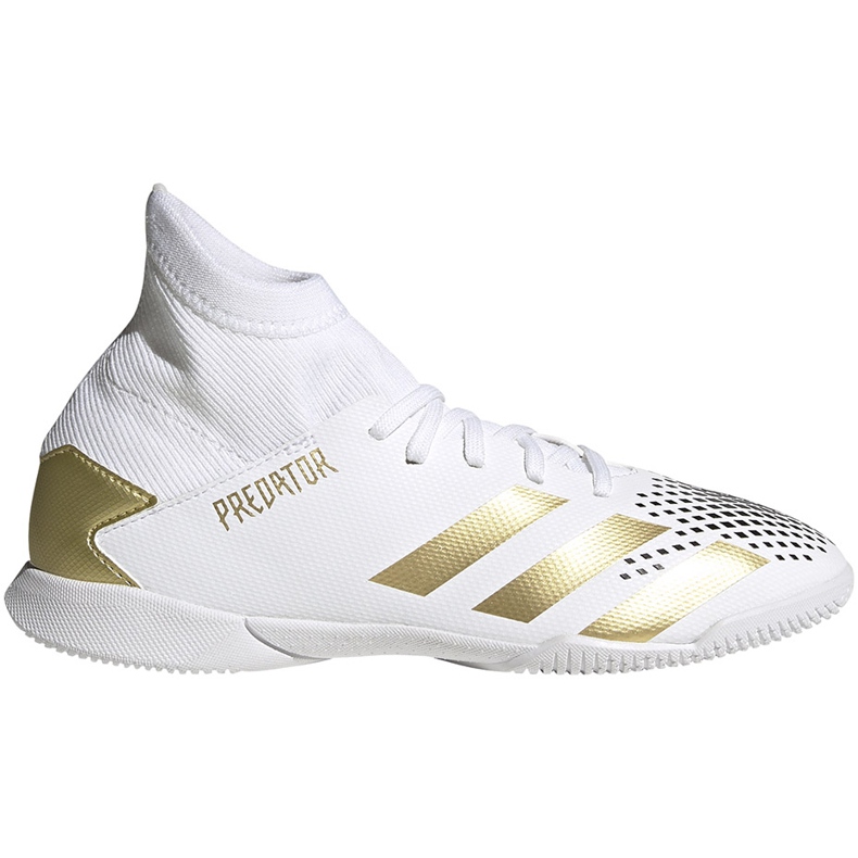 Chuteiras Adidas Predator 20.3 In Junior FW9218 preto branco