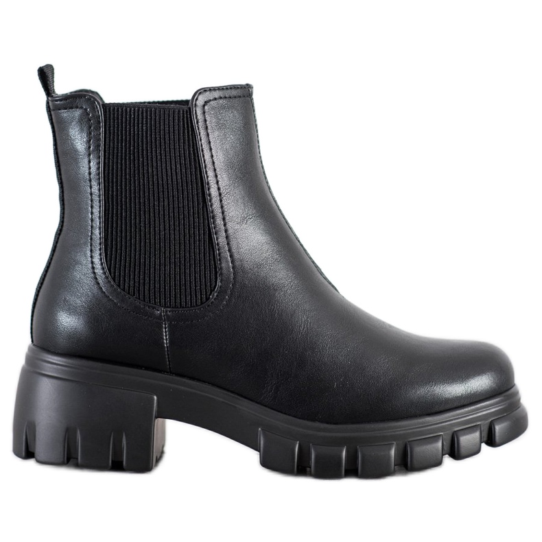 Goodin Chelsea Boots na plataforma preto