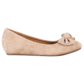 Fama Wedge Ballerina bege