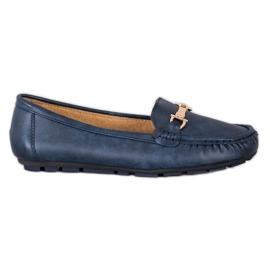 Clowse Mocassins azuis com enfeite azul marinho