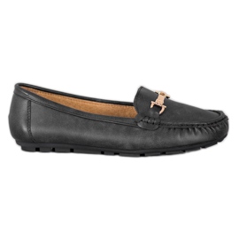 Clowse Mocassins pretos com enfeite