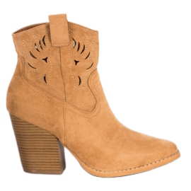 Bella Paris Botas de cowboy bege amarelo Bella Paris Botas de cowboy bege amarelo