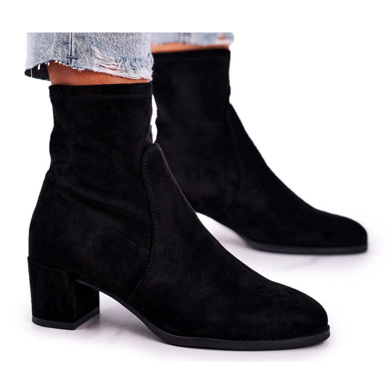 Botas femininas de salto alto Sergio Leone Pretas BT151 preto