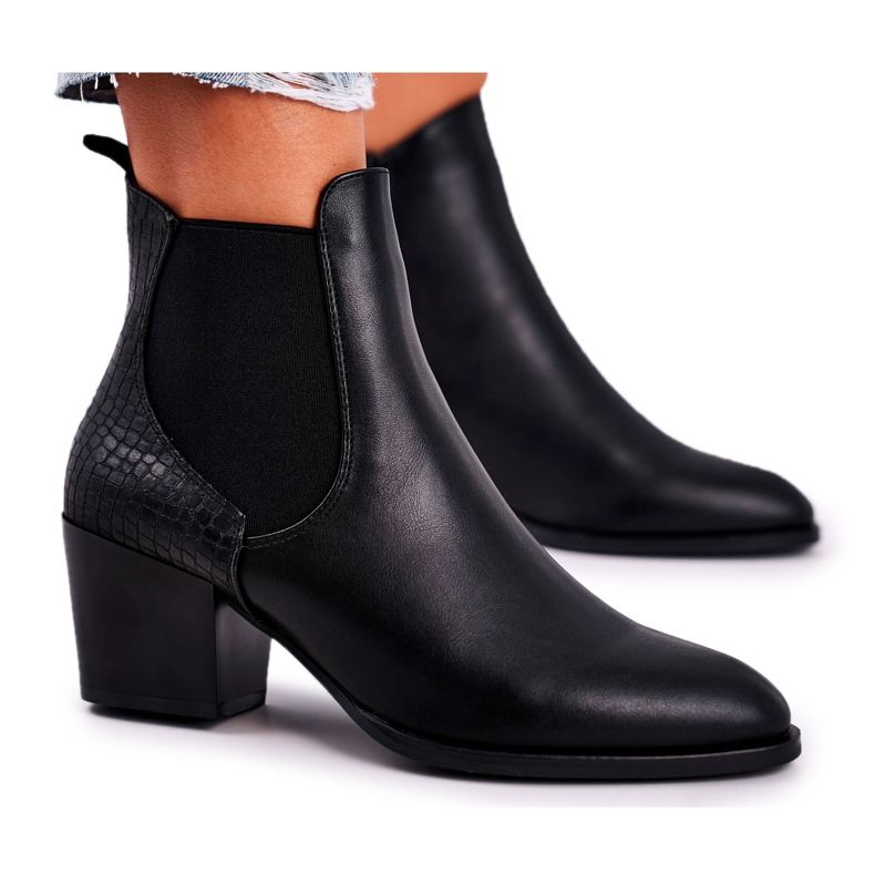 Botas femininas de salto alto Sergio Leone Pretas BT613 preto