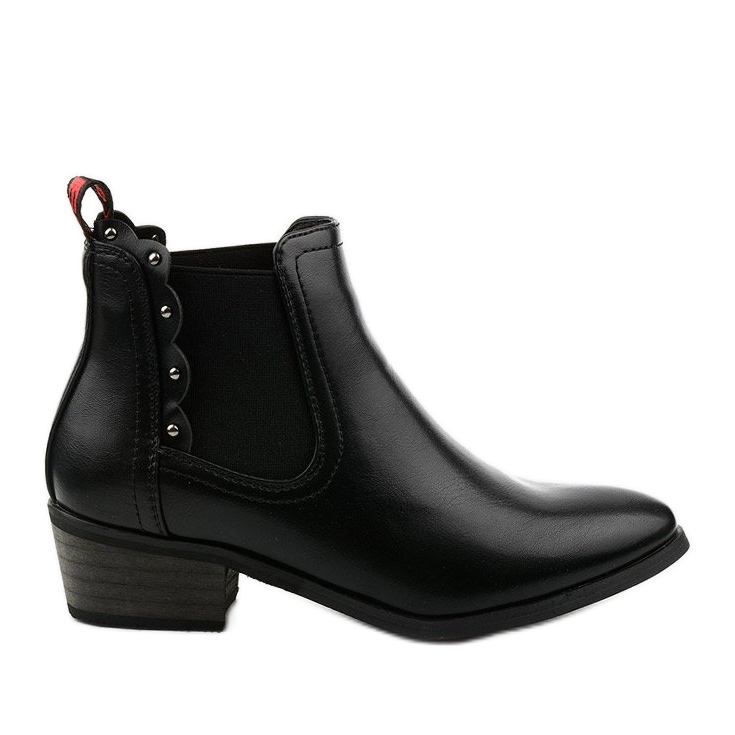 Botas pretas de cano baixo da Nilanda preto