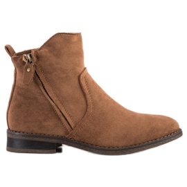 Evento Botas casuais confortáveis castanho