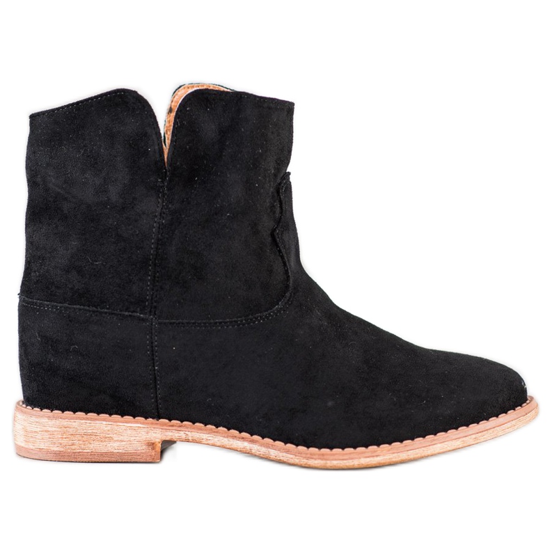 Bella Paris Botas de caubói de camurça preto