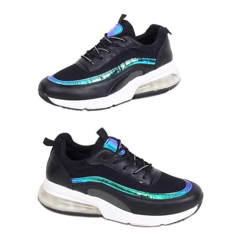 Sapatos esportivos pretos para mulheres LL1758 Preto