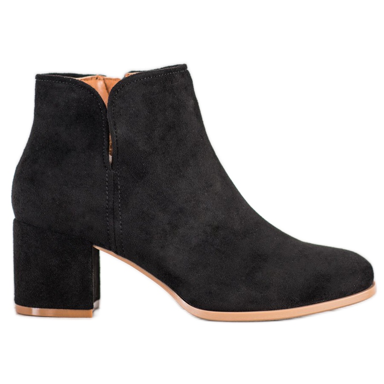Bella Paris Botas elegantes de salto alto preto