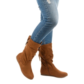 Botas de camelo camelo para mulheres Botas Russell castanho