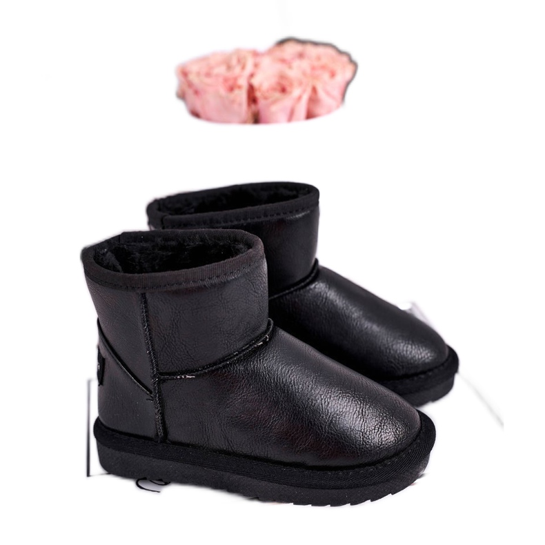 Apawwa Botas de neve infantis com isolamento preto Coraline